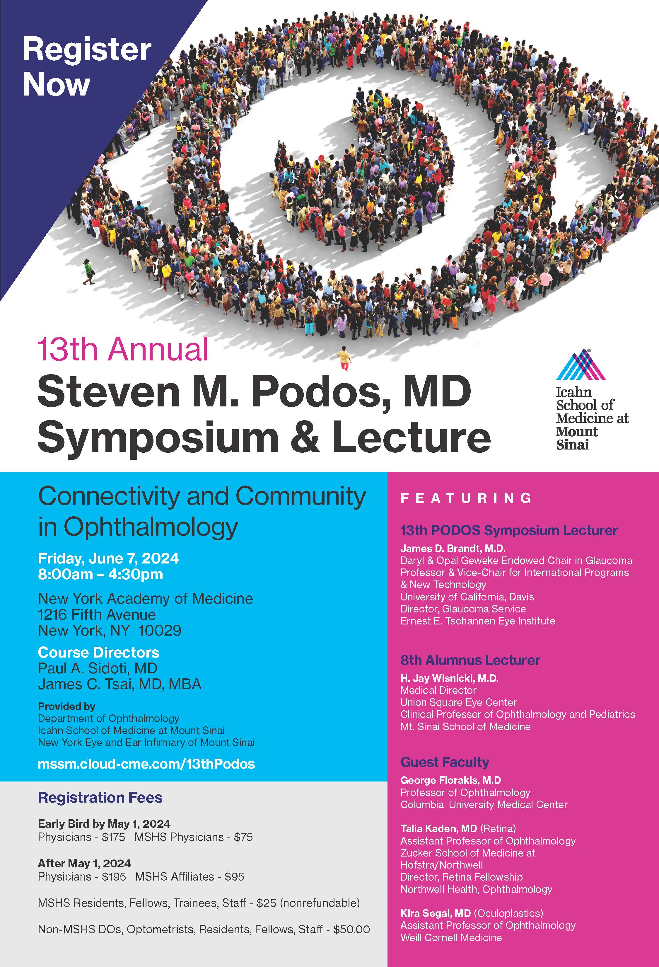 Thirteenth Annual Steven M. Podos, MD Symposium and Lecture: Innovations in Opthalmology Banner